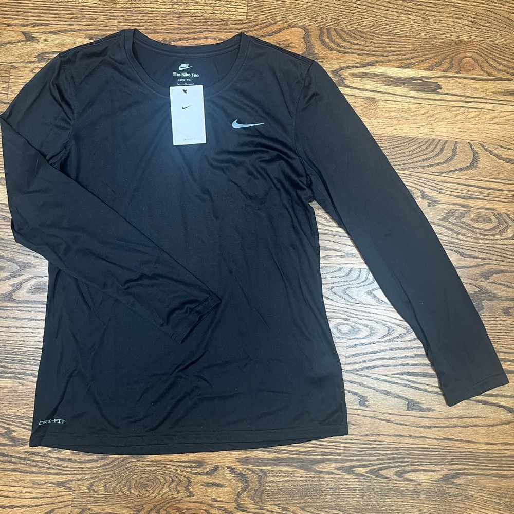 Nike Black Long Sleeve Performance Tee